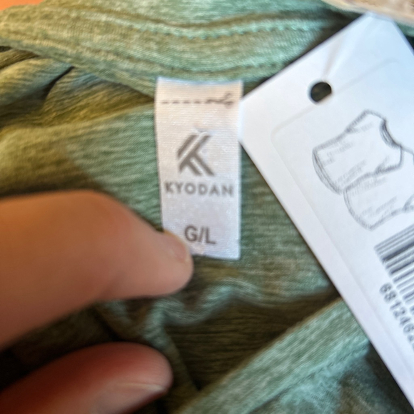 Women's Kyodan Green Heather Short Sleeve Tee L - Picture 5 of 5